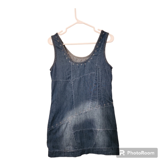 MANGO denim mini-dress US M - Picture 4 of 4